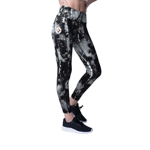 NFL Apparel Pittsburgh Steelers Black and Gray Game Day Leggings Size XL - Picture 1 of 7